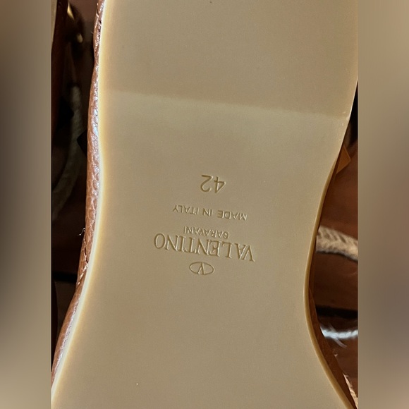 Valentino Roman Rockstud Quilted Espadrille Wedge Sandals sz EU42 - Picture 11 of 13